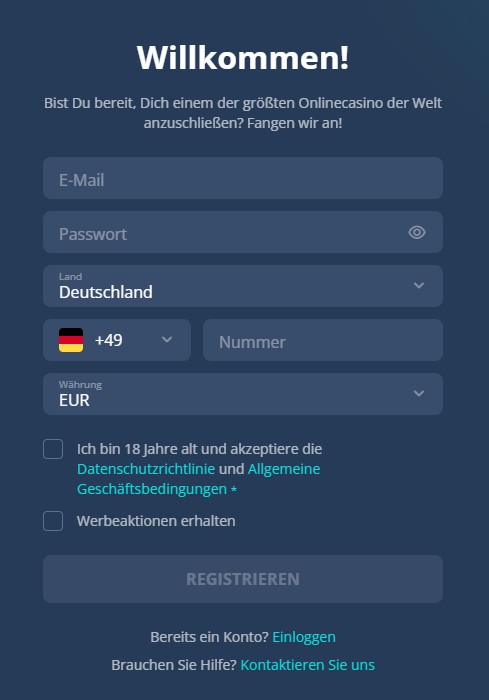 platin casino registrieren